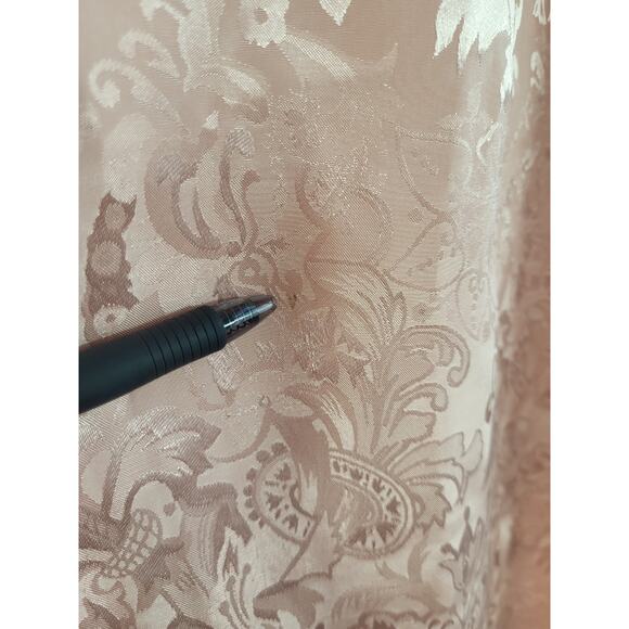 VTG Victoria’s Secret Gold Label Jacquard Satin Sleep Gown M/L Pink Romantic 90s - Picture 11 of 14